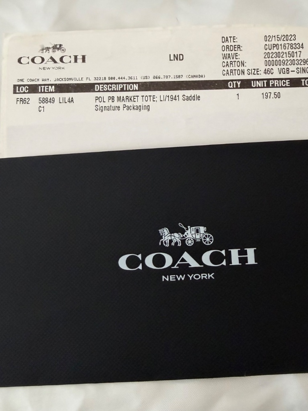 COACH PB MARKET TOTE-SADDLE - Picture 15 of 15